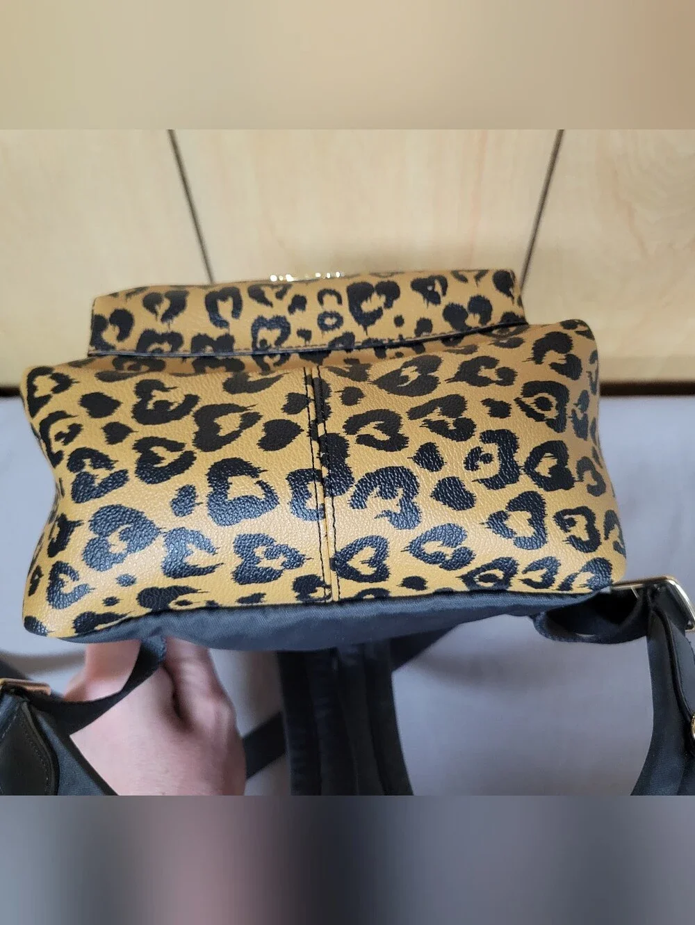 Coach Mini Charlie Backpack in Wild Heart Leopard Print